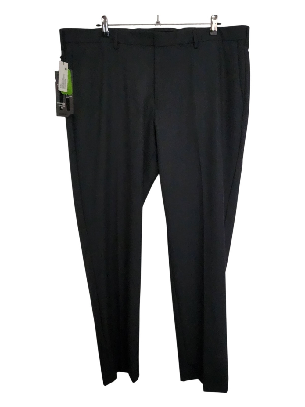 Savane Men's Gray Dress Pants Sits At Waist Tapered Leg Flat Front 42x32